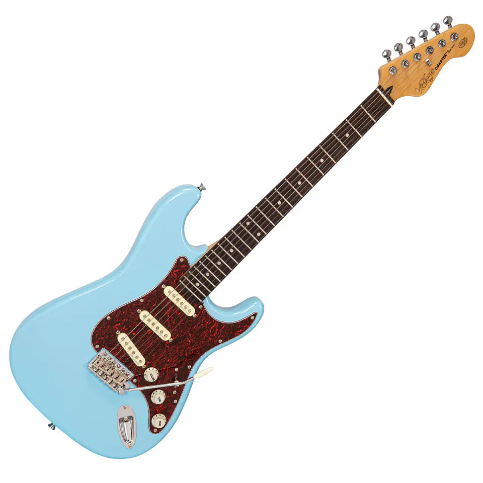 Guitarra Electrica Vintage V60 Coaster Series ~ Laguna Blue 1