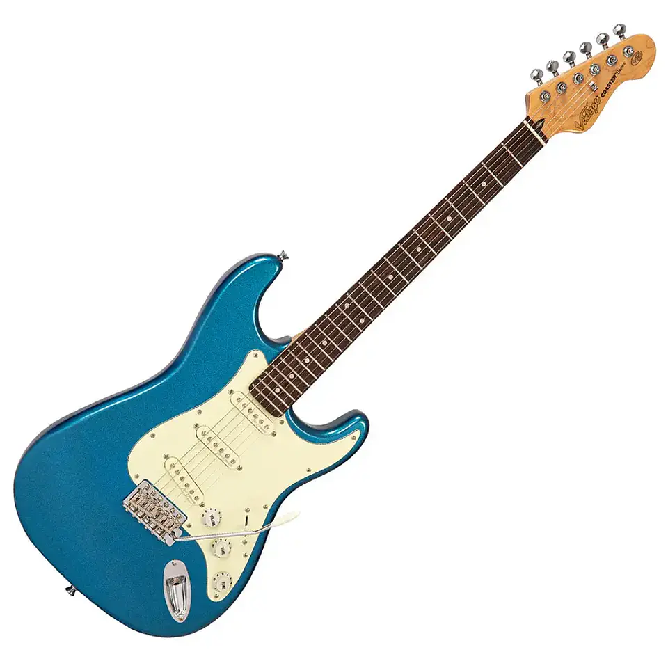 Guitarra Electrica V60 Coaster Blue Candy Apple Vintage 1