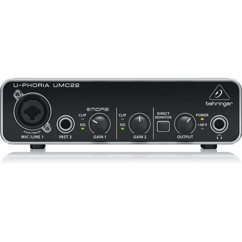 Interfaz de Audio USB Behringer UMC22 U-Phoria 1
