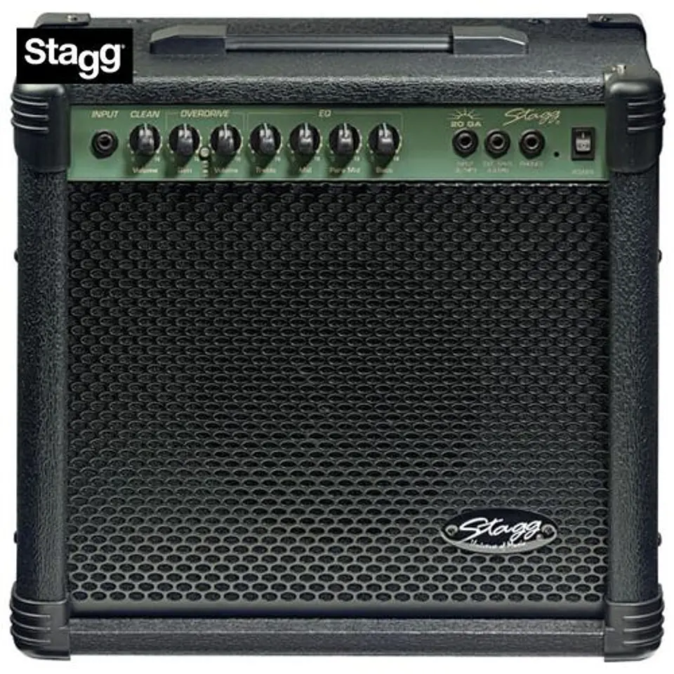 Amplificador de Guitarra STAGG 20w c/distorsión 1