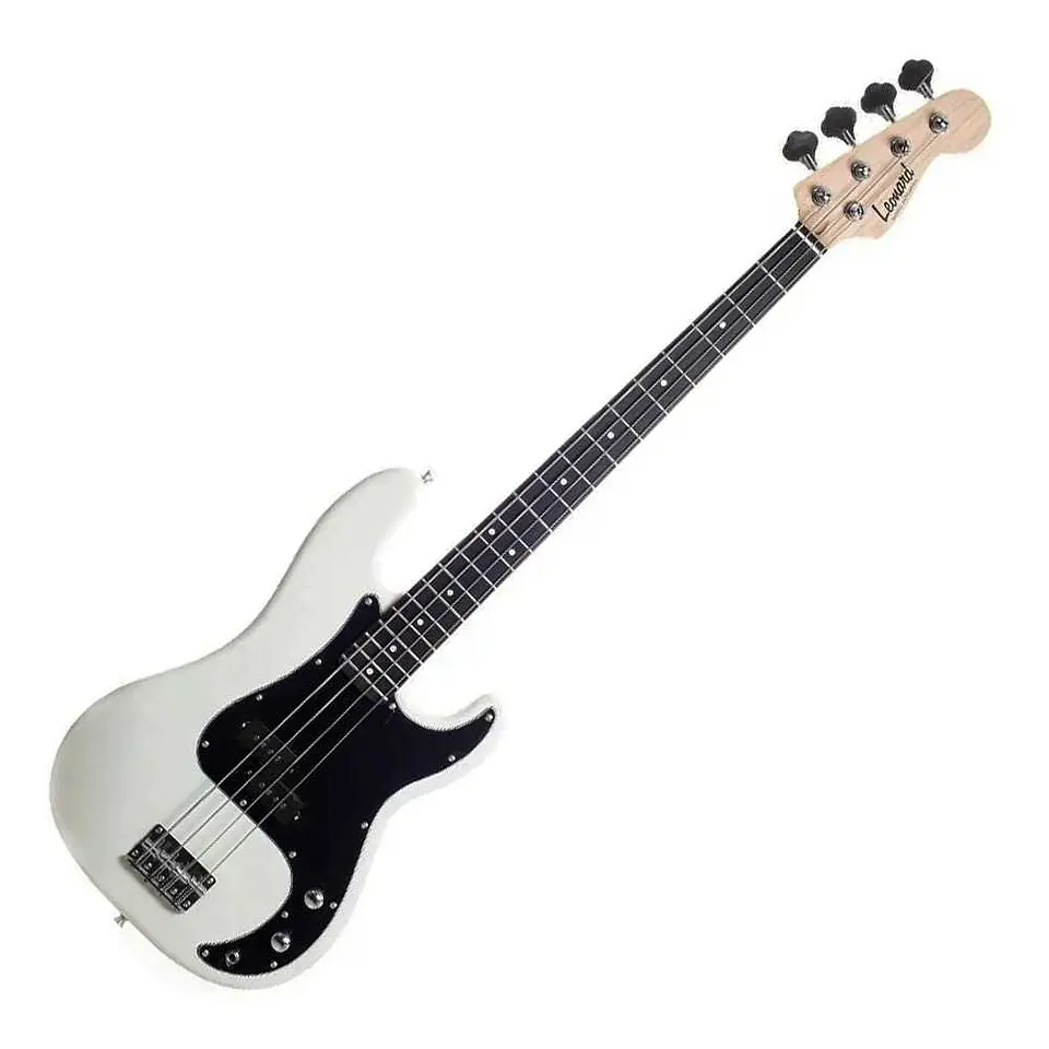 Bajo Leonard Precision 4 cuerdas color blanco 1
