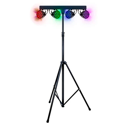 Atril con 4 Focos Par Led RGBW