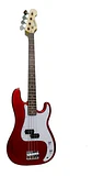 Bajo Eléctrico LEONARD rojo metalizado - Miniatura 2