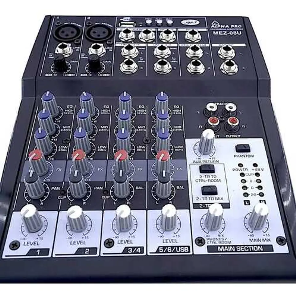 Mezcladora 6 canales con efectos ALPHA FX 1