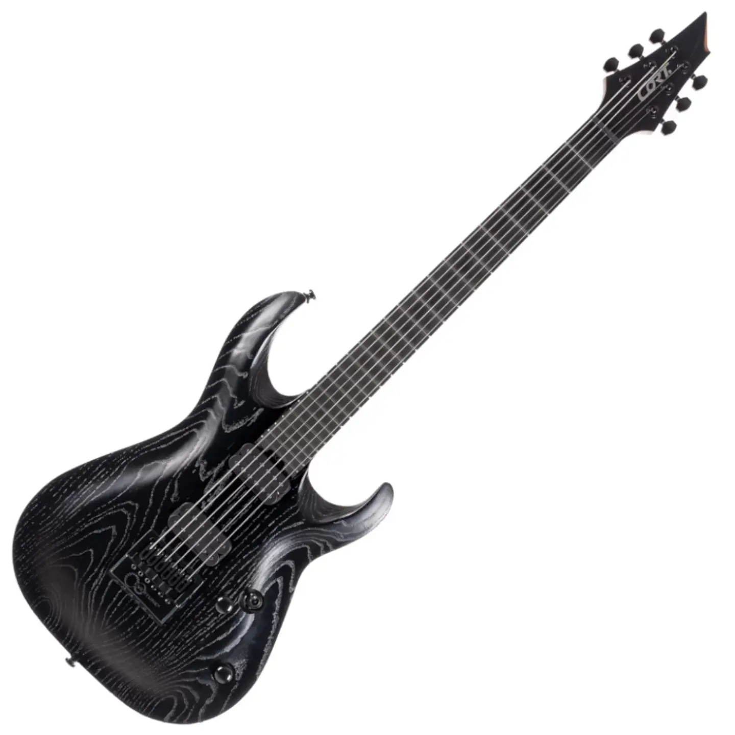 Guitarra Eléctrica Cort EverTune Open Pore Black 1