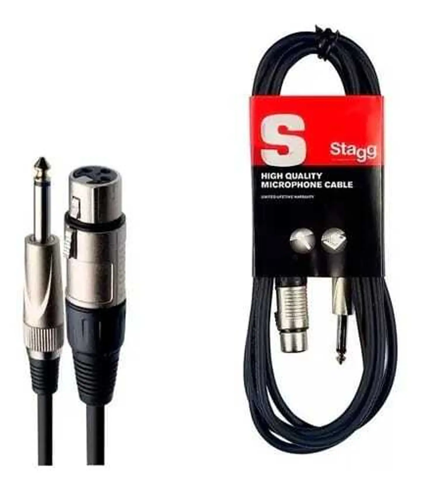 Cable Canon Plug Micrófono Xlr stagg 6 Mts. 1