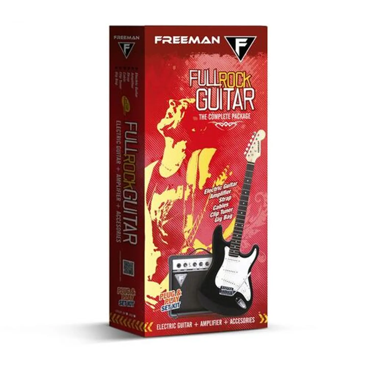 Pack Guitarra Eléctrica FULL ROCK STRATO FREEMAN 1