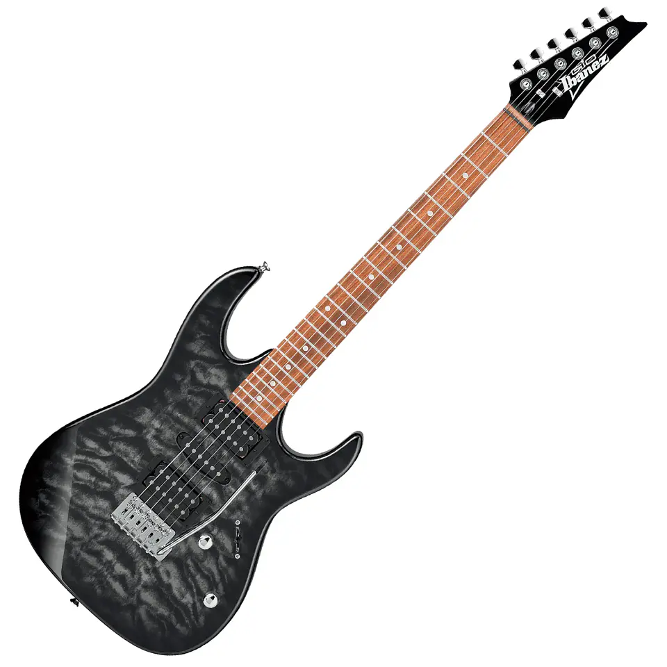 Guitarra eléctrica Ibanez GRX70QA - Transparent Black Sunburst 1