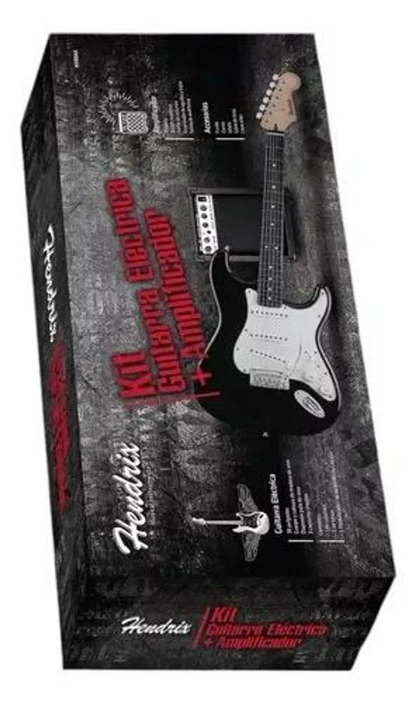 Pack Guitarra Eléctrica Hendrix con amplificador, funda, cable, correa. 1