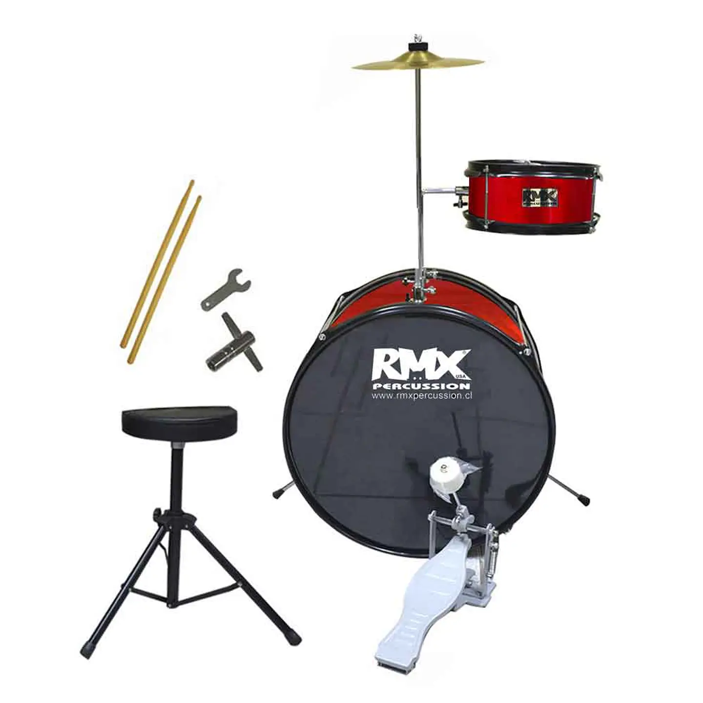 Batería de niño roja RMX 1