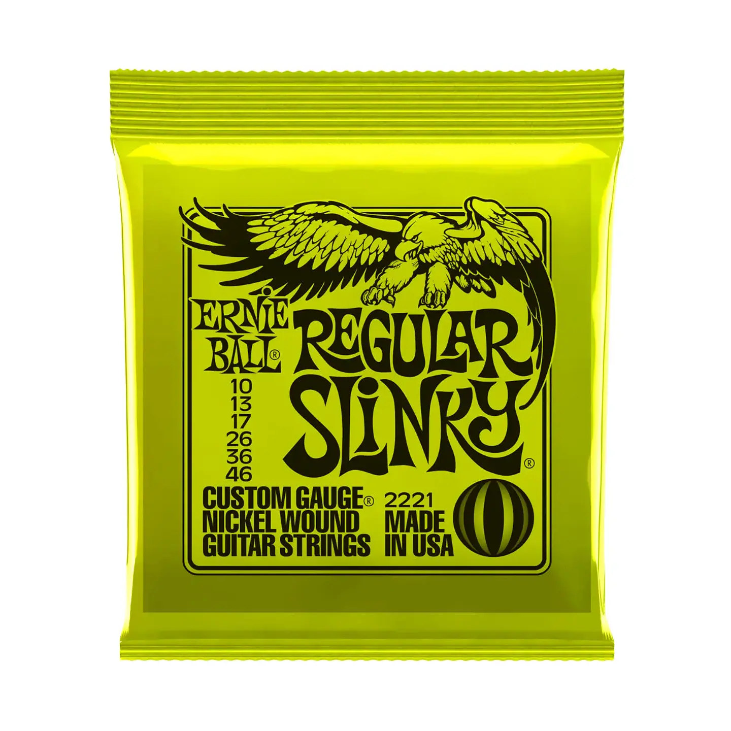 Cuerdas guitarra eléctrica Ernie Ball 0.10/46 NICKL REGLR SLINKY 1