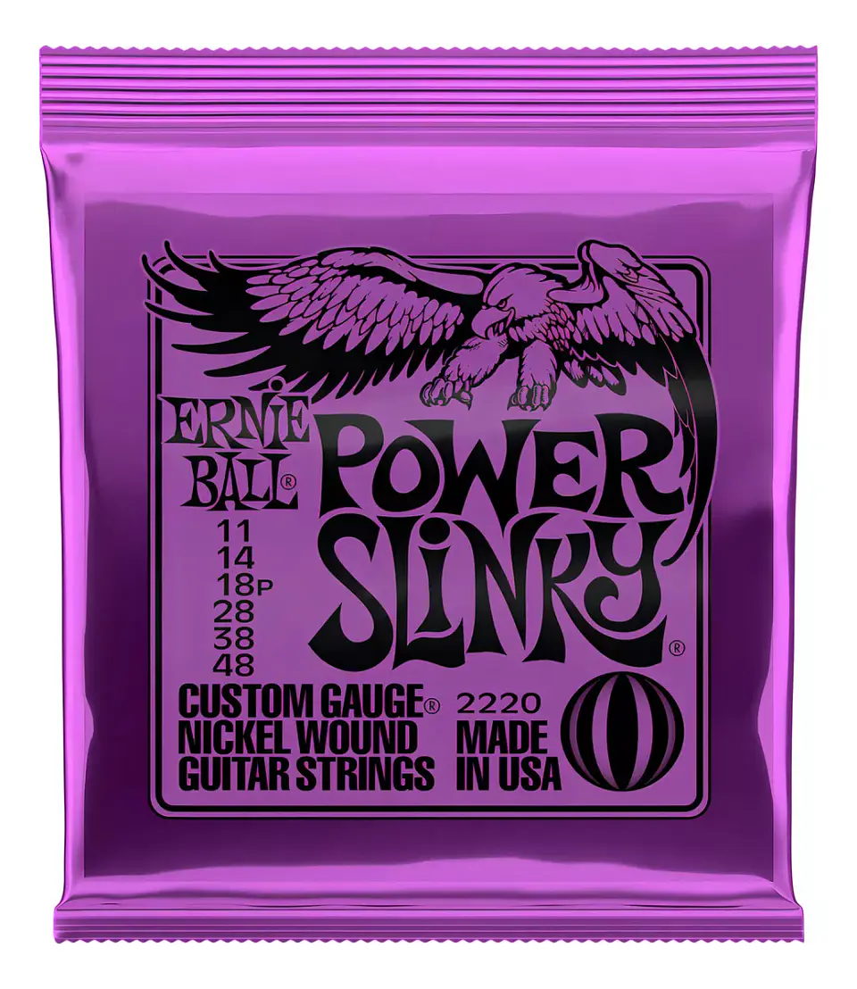Cuerdas guitarra eléctrica Ernie Ball 0.11/48 NICKL POWER SLINKY 1