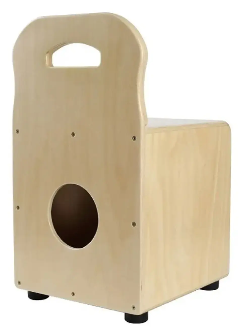 CAJÓN PERUANO NIÑO CON RESPALDO STAGG NATURAL 1