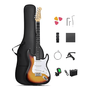 Pack de Guitarra Eléctrica LEONARD color sunburst