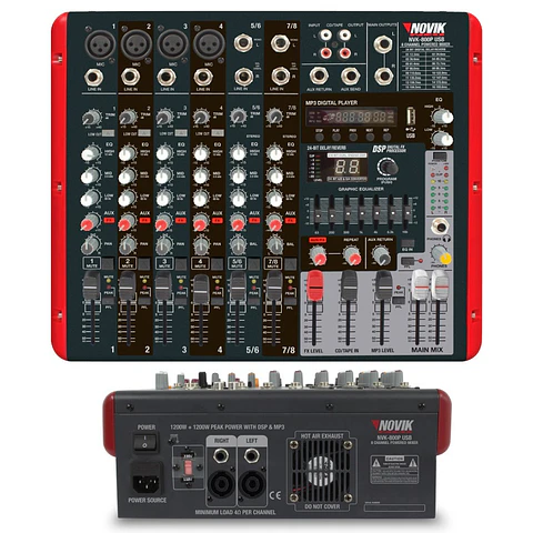 Consola Potenciada NOVIK NVK 800P USB