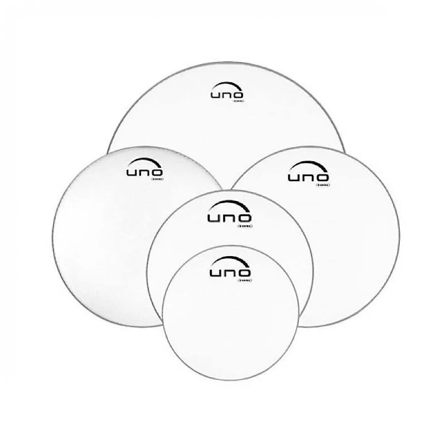 Pack de parches Evans Standard Uno 12, 13, 16, 14, 22 Transparente 1
