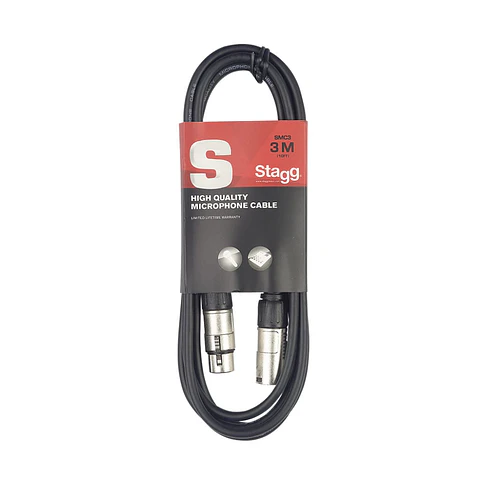 Cable de micrófono Stagg 3 mts