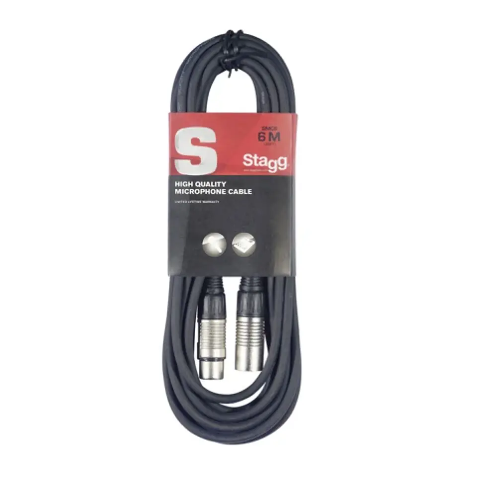 Cable de micrófono Stagg 6 mts 1