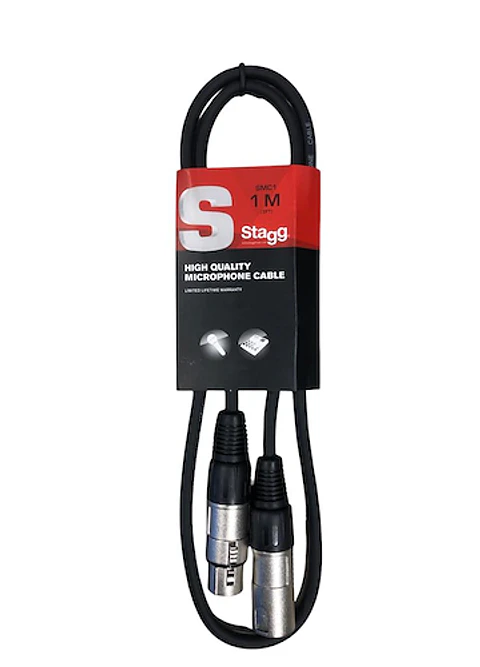 Cable de micrófono Stagg 1 mts