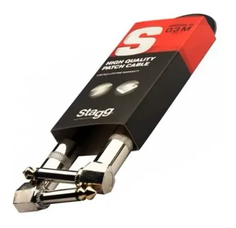 Cable Stagg Plug Angular 30 Cm