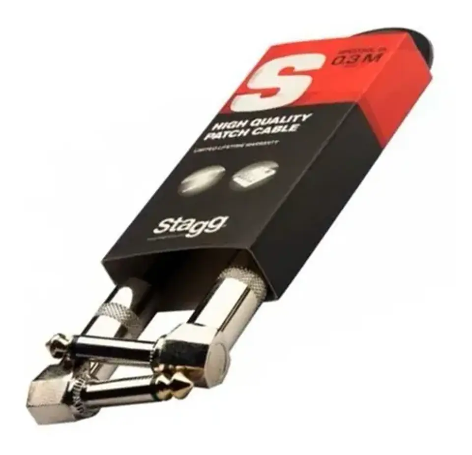 Cable Stagg Plug Angular 30 Cm 1