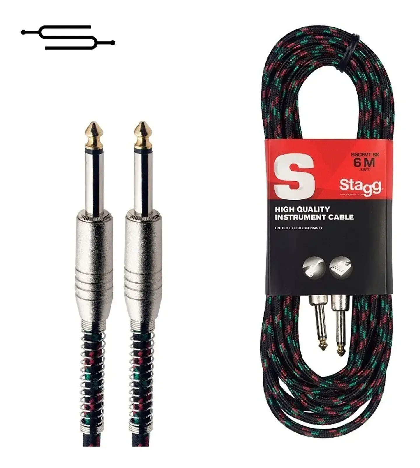 Cable de Instrumento Plug Tela VR Stagg 6m  1