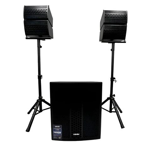 Sistema Mini Array 18″ 500W + 2*150W RMS Vamav LA 800 