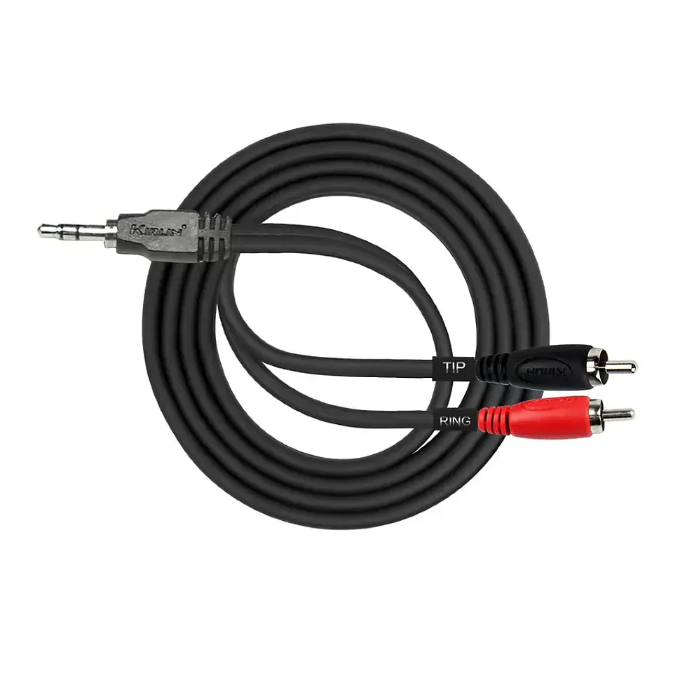 Cable Y Miniplug-2Rca 3 Metros Nickel Plated  1