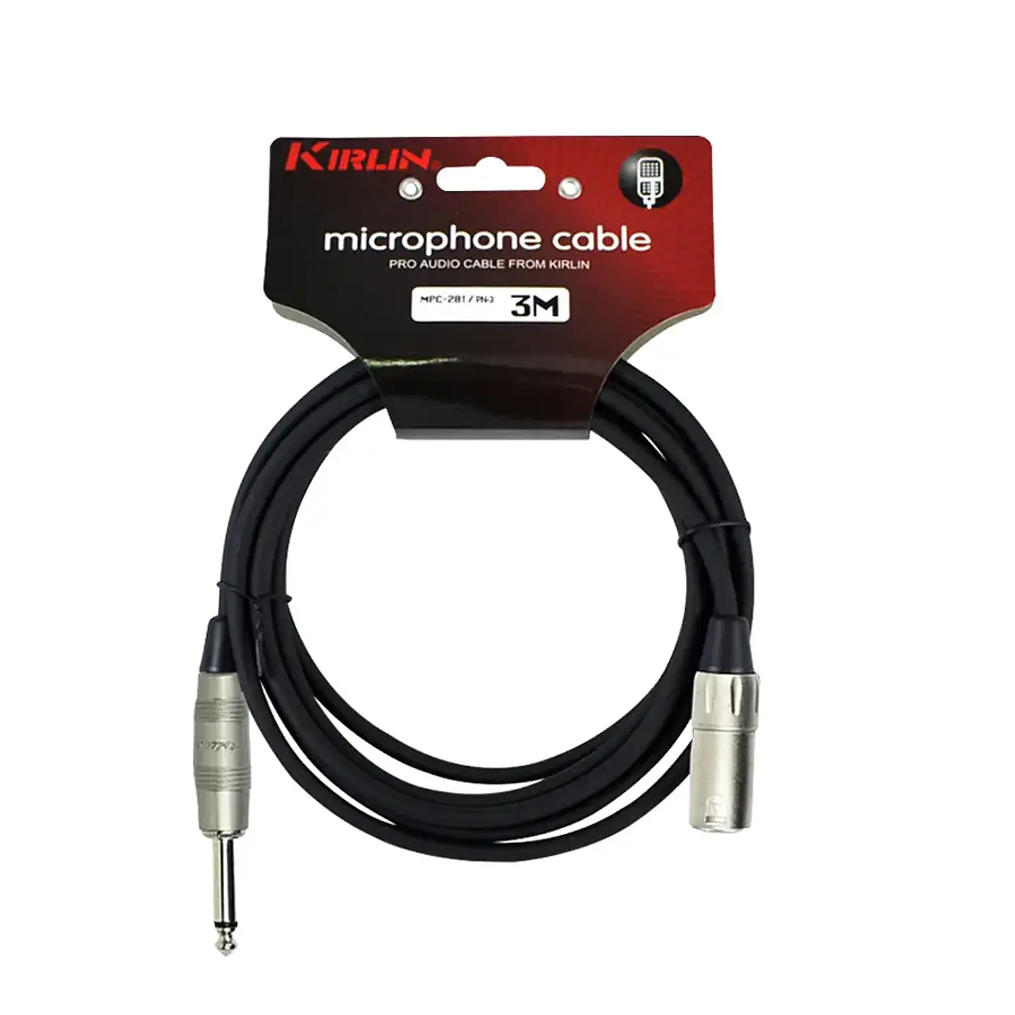 Cable Micrófono Kirlin Xlr macho a Plug 6.3 3 Metros 1