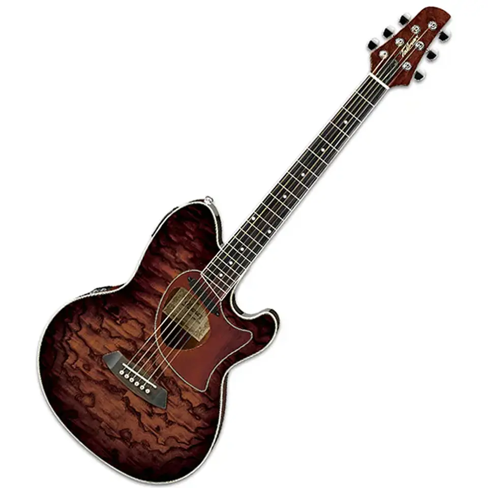 Guitarra eléctroacústica Ibanez TCM50 - Vintage Brown Sunburst 1