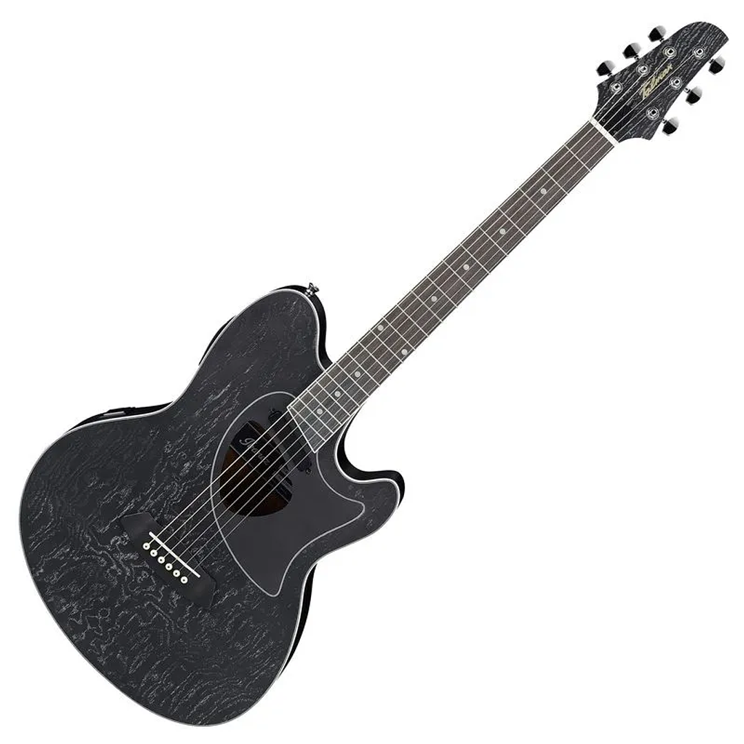 Guitarra electroacústica Ibanez TCM50 - Galaxy Black Open Pore 1