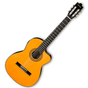 Guitarra electroacústica Ibanez GA6CE - color ámbar high gloss (AM)