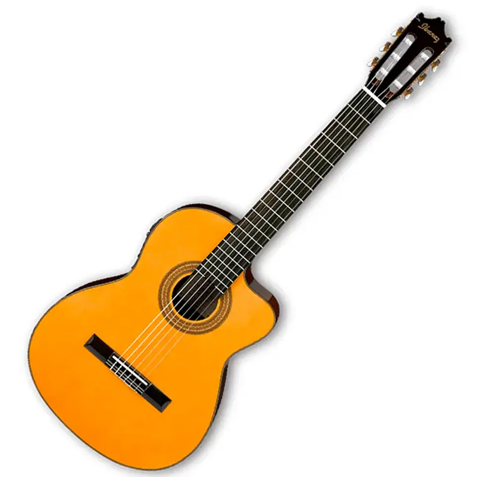 Guitarra electroacústica Ibanez GA6CE - color ámbar high gloss (AM) 1