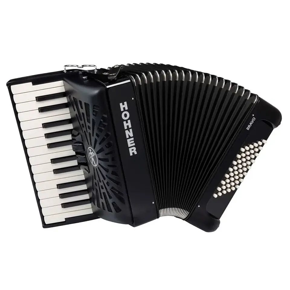 Acordeón Hohner Bravo II 48 A16522 - Black 1