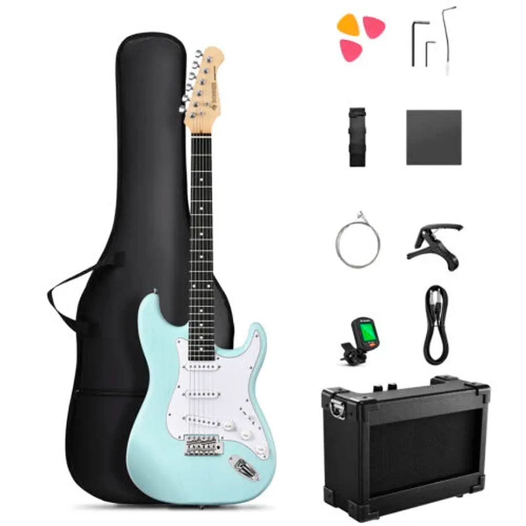 Pack de Guitarra Eléctrica DST-80 Donner color Surf Green 1