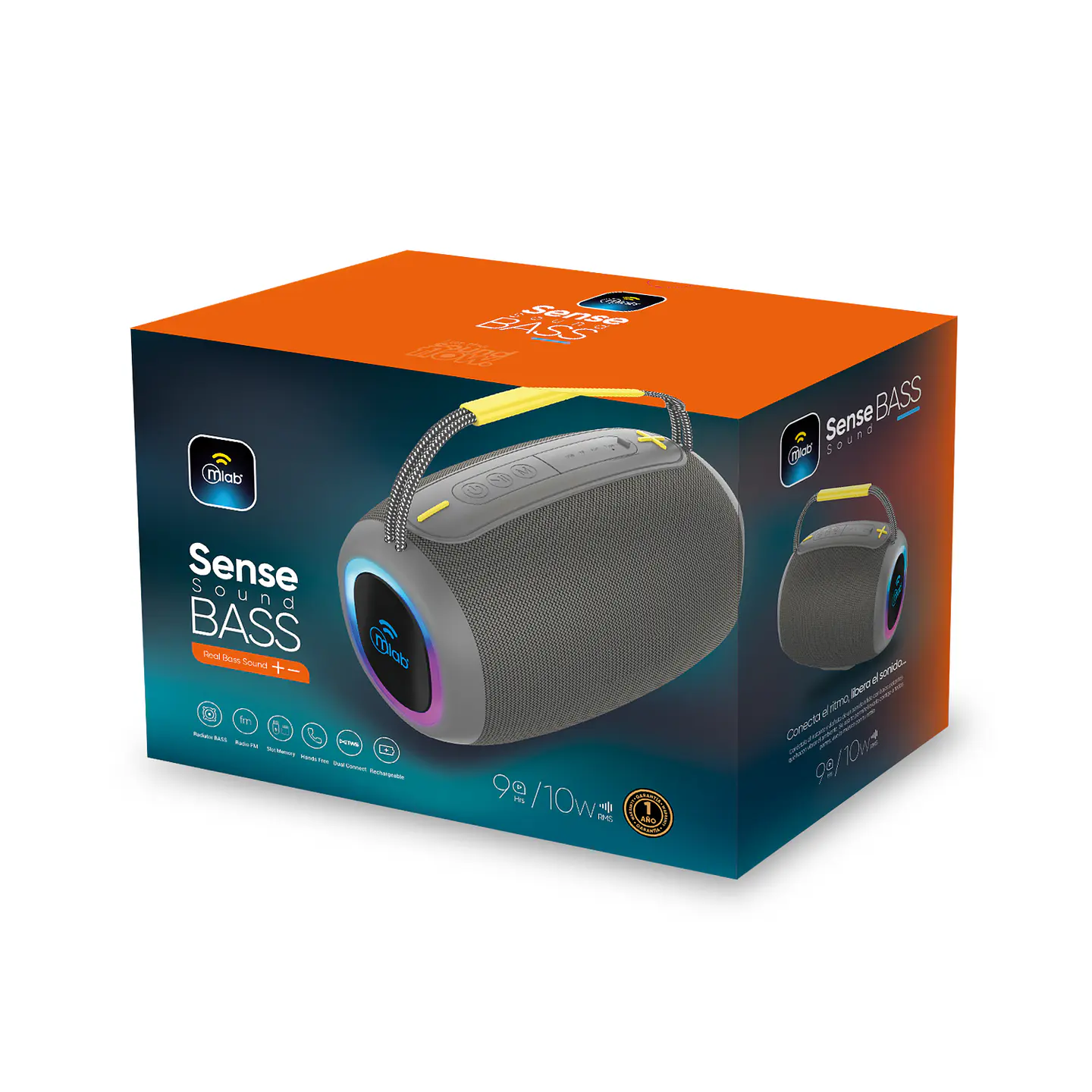  Parlante Mlab Sense Sound BASS – Gray 1