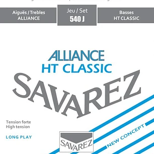 Cuerdas de guitarra clasica Savarez Alliance HT Alta Tensión 540J