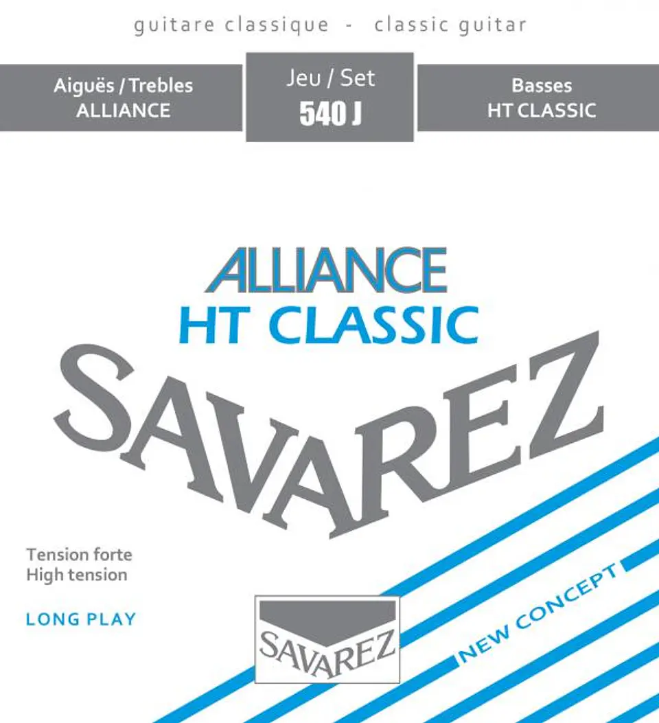 Cuerdas de guitarra clasica Savarez Alliance HT Alta Tensión 540J 1