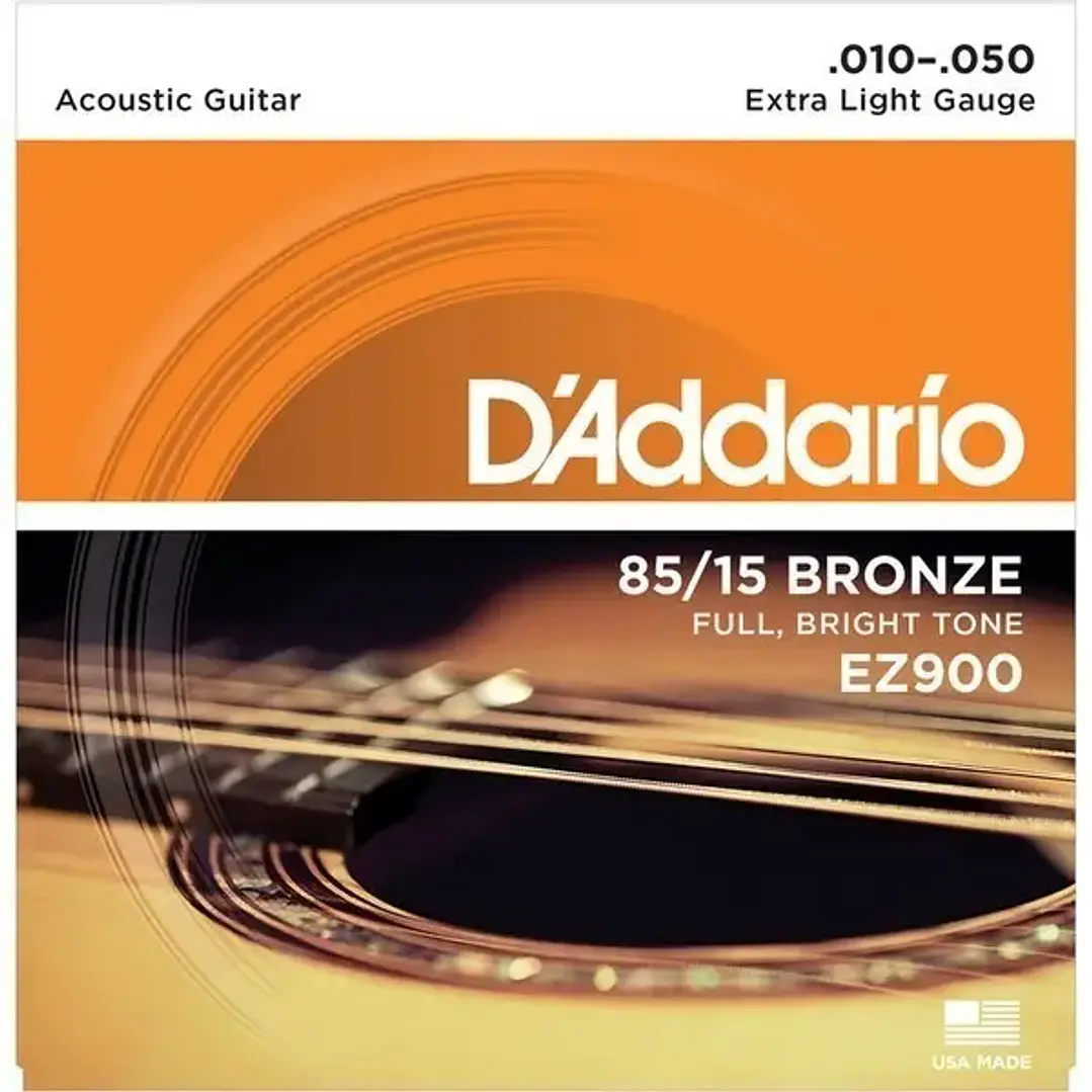 Cuerdas guitarra acústica EZ900 Daddario 10-45 Bronze 85/15 1