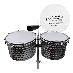 Timbaletas HQ 15+14 con cencerro SILVER MART DR-2SL SCORPION