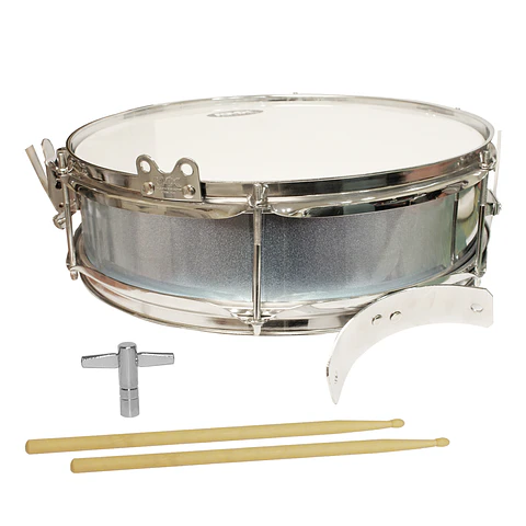 Caja de banda RMX 14x4 con piernera, porta águila, baquetas y llave