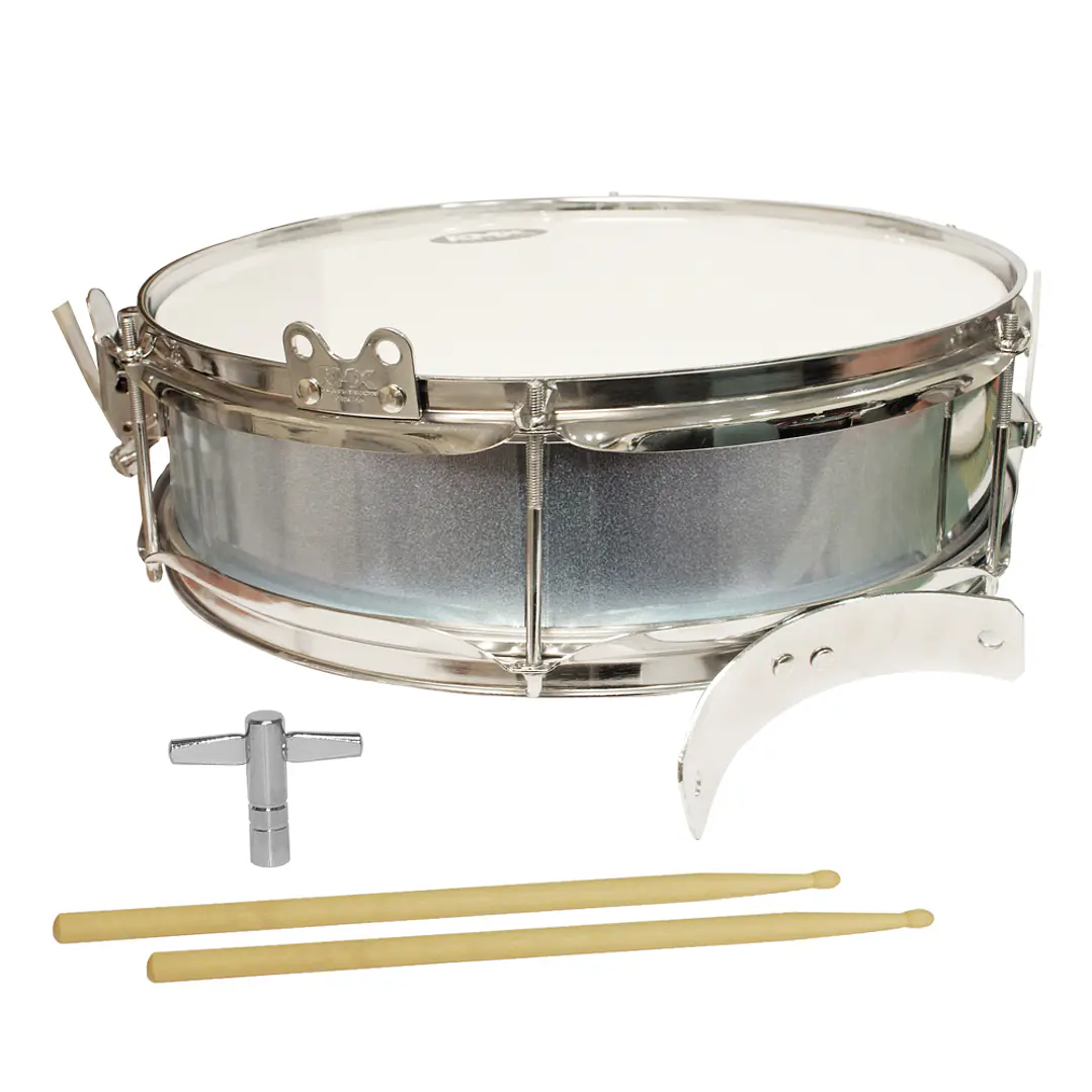 Caja de banda RMX 14x4 con piernera, porta águila, baquetas y llave 1