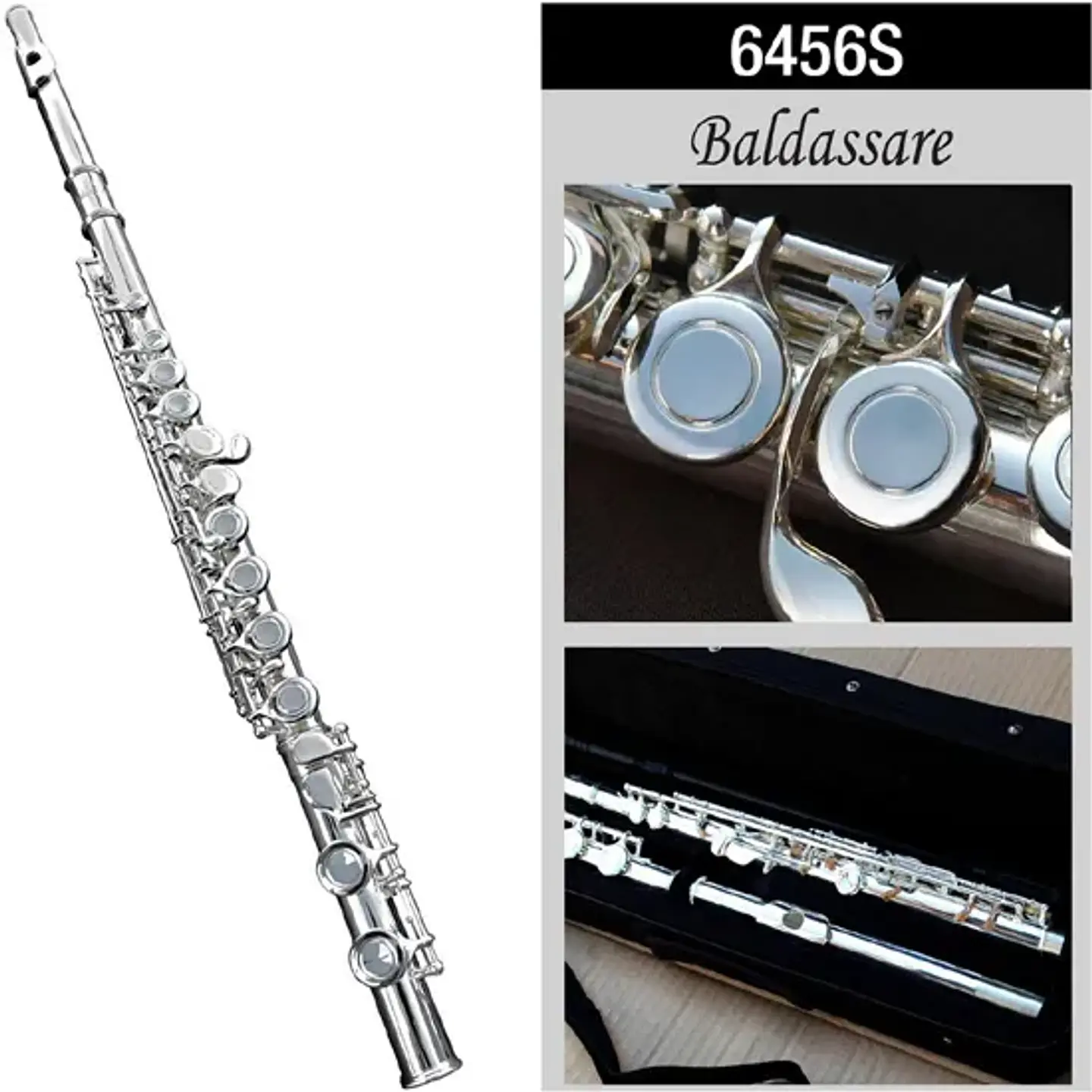Flauta Traversa Baldassare 6456S silver 1