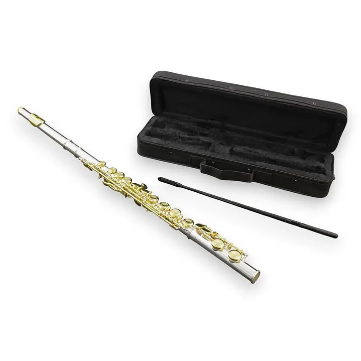 Flauta Traversa Baldassare 6456SGE mecanismo en E (Mi) - Silver-Gold 1