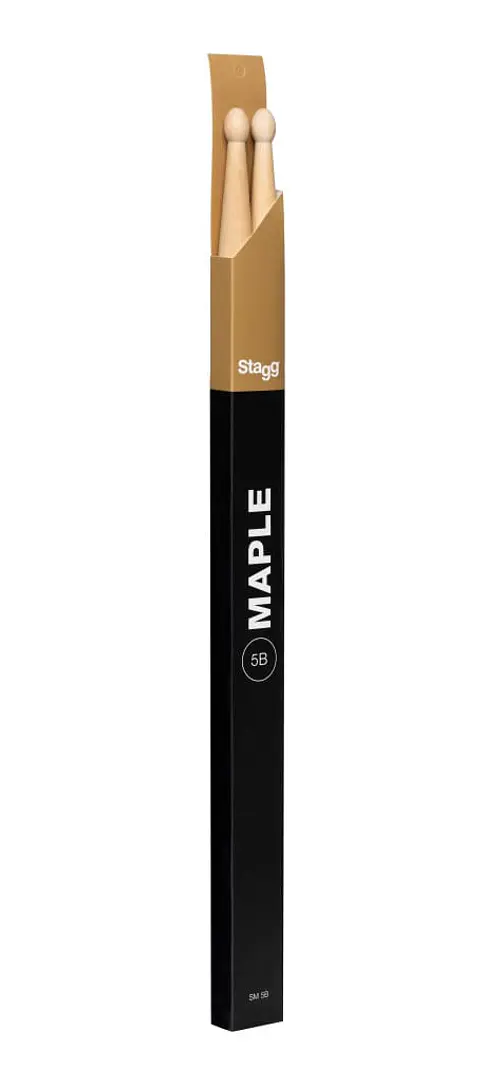 Baquetas Stagg 5B punta madera maple