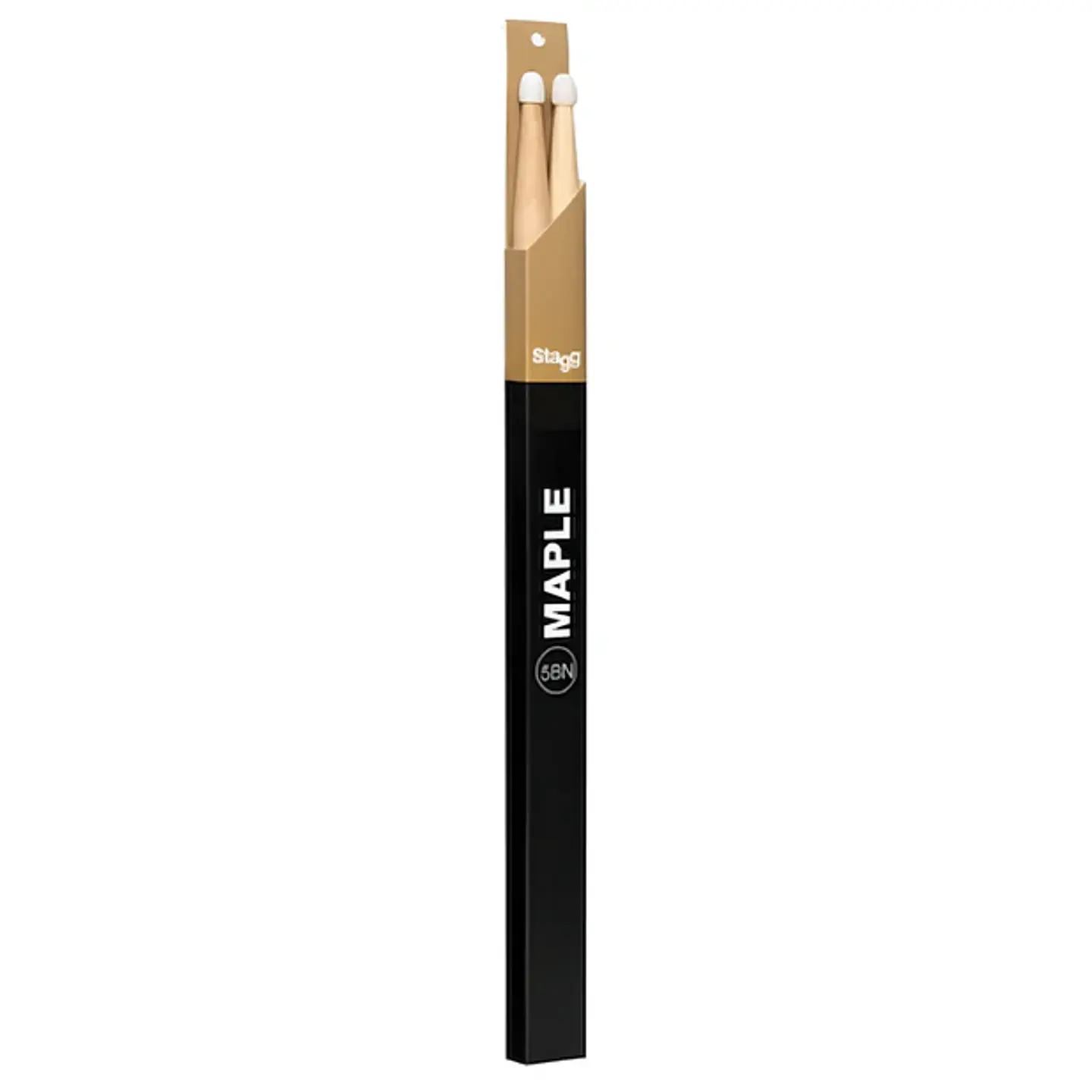 Baquetas Stagg 5BN punta nylon maple 1
