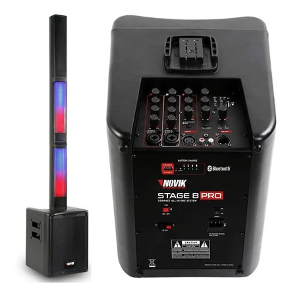 Sistema de Sonido Portátil con batería Novik Stage 8 Pro 1