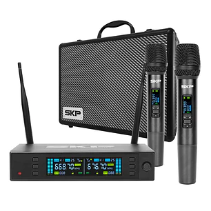Micrófono Inalámbrico doble Profesional SKP Clarity II