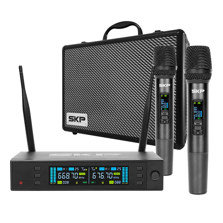 Micrófono Inalámbrico doble Profesional SKP Clarity II 1