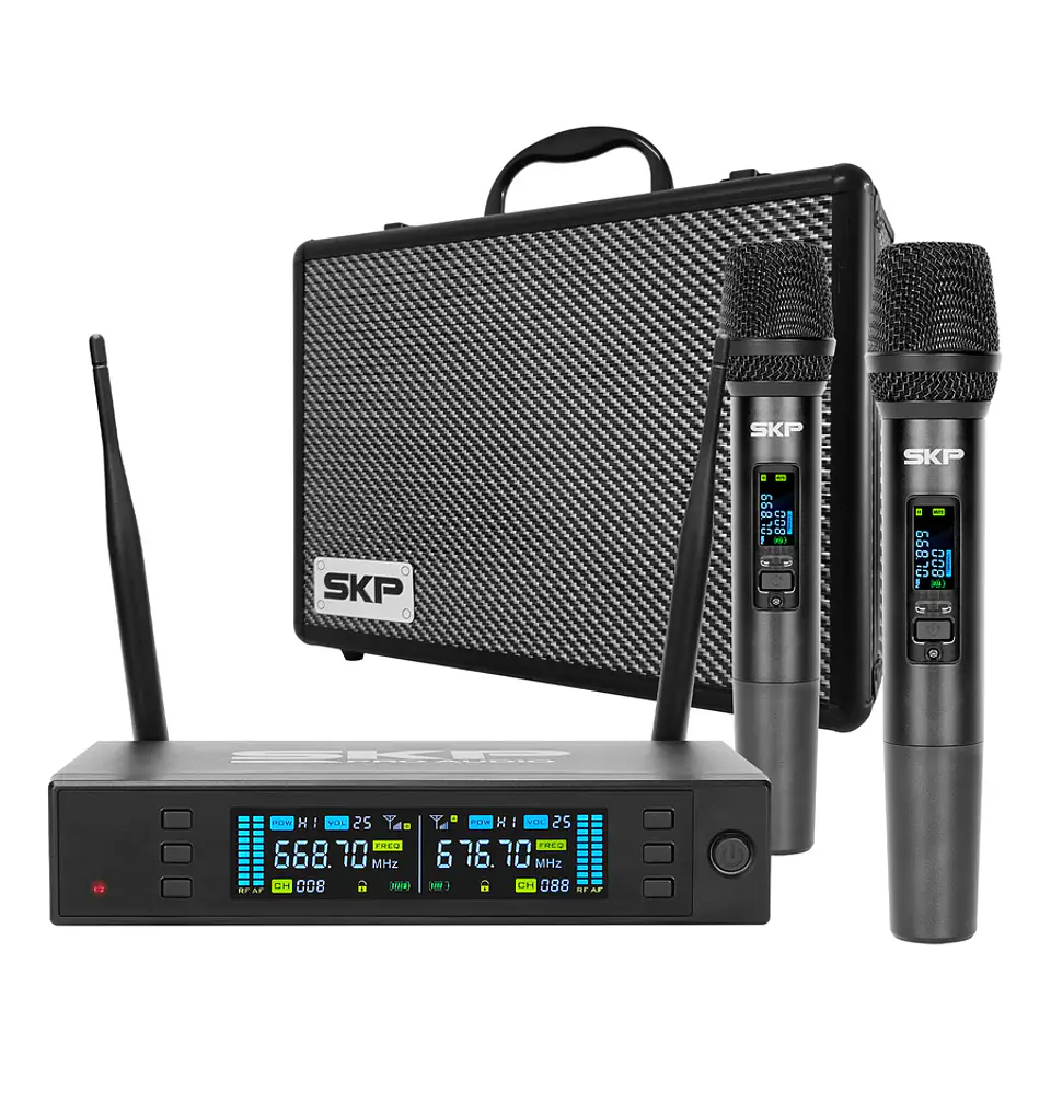 Micrófono Inalámbrico doble Profesional SKP Clarity II 1